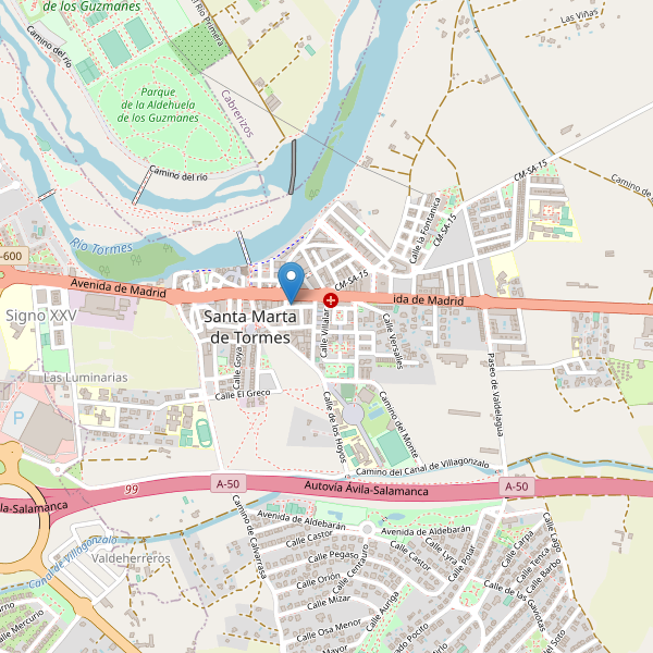 Mapa de taxi en Santa Marta de Tormes Thumbnail