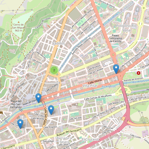 Thumbnail Mapa de teatros en Burgos