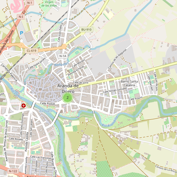 Mapa de telefonos en Aranda de Duero Thumbnail