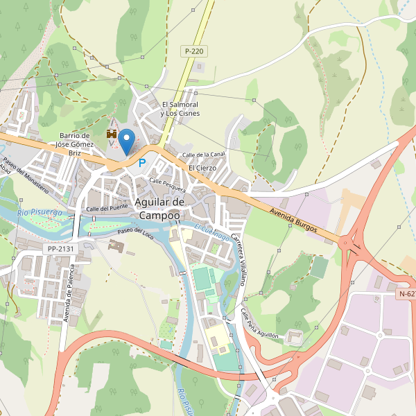 Mapa de vistas en Aguilar de Campoo Thumbnail