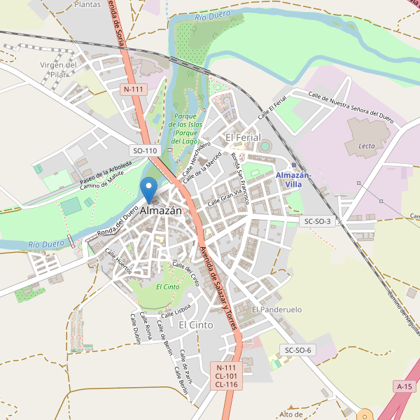 Mapa de vistas en Almazán Thumbnail