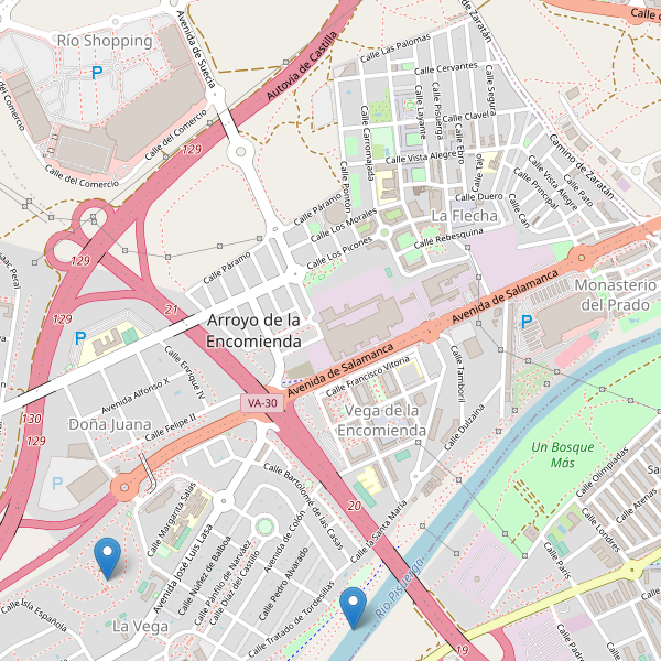 Mapa de vistas en Arroyo de la Encomienda Thumbnail