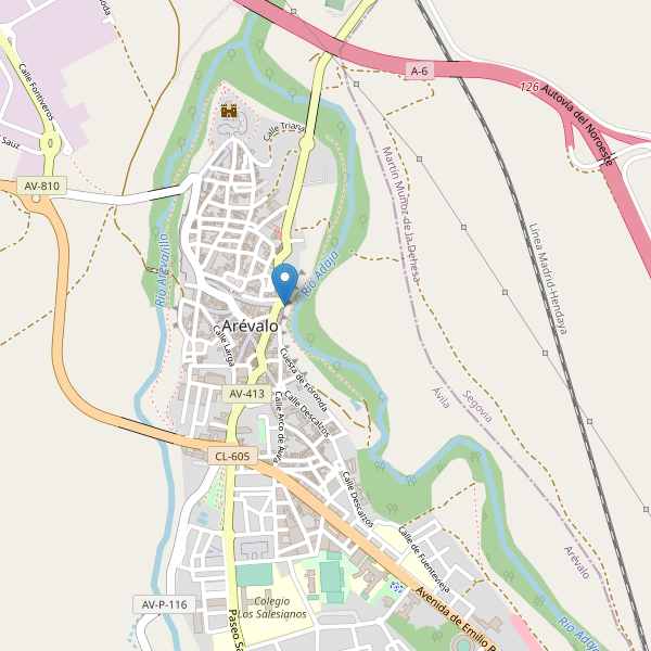 Mapa de vistas en Arévalo Thumbnail