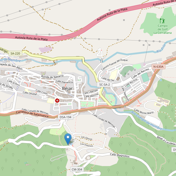 Mapa de vistas en Béjar Thumbnail