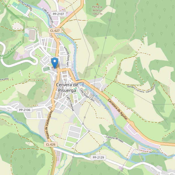 Mapa de vistas en Cervera de Pisuerga Thumbnail