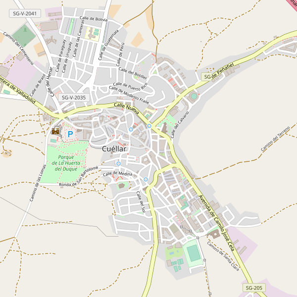 Mapa de vistas en Cuéllar Thumbnail