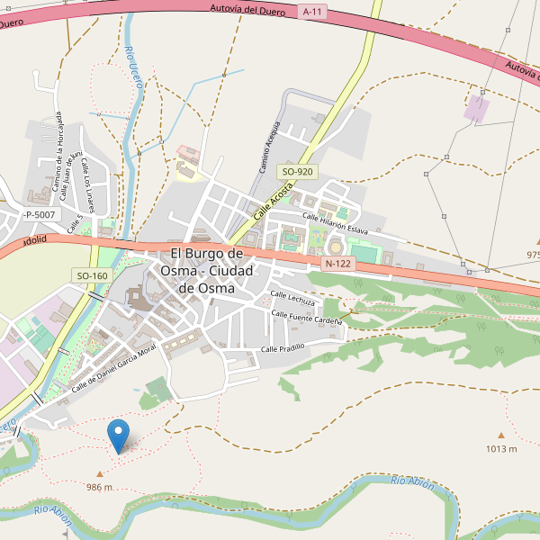 Mapa de vistas en El Burgo de Osma - Ciudad de Osma Thumbnail