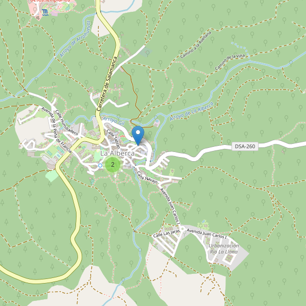 Mapa de vistas en La Alberca Thumbnail
