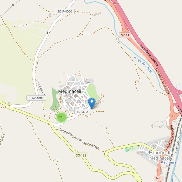 Mapa de vistas en Medinaceli Thumbnail