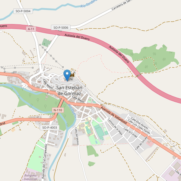 Mapa de vistas en San Esteban de Gormaz Thumbnail