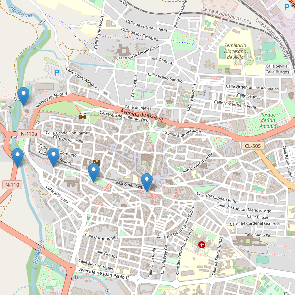 Mapa de vistas en Ávila Thumbnail