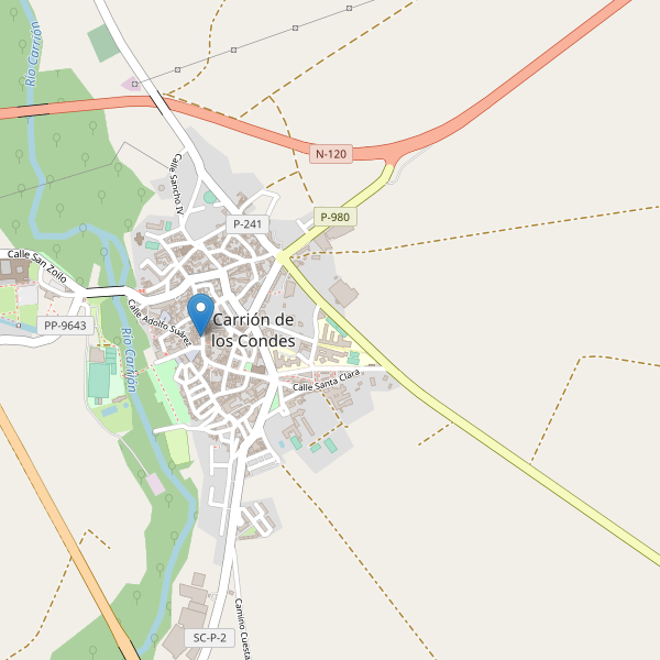 Mapa de zapatos en Carrión de los Condes Thumbnail