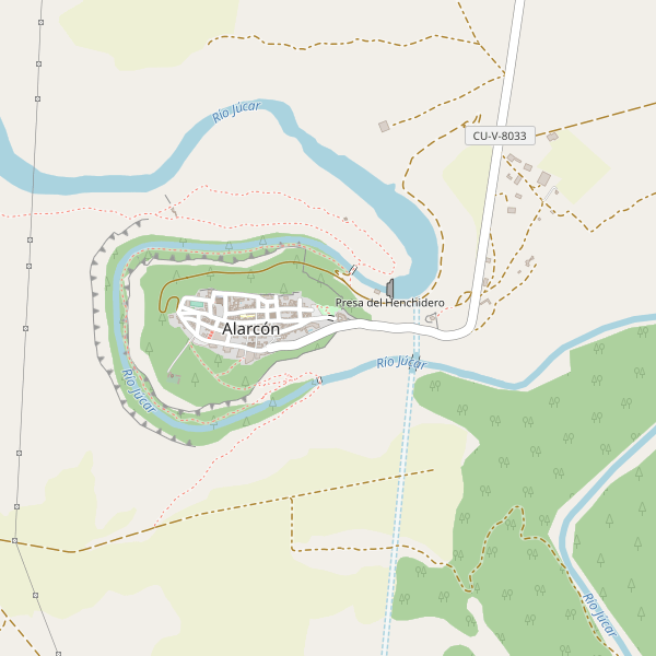 Mapa de aparcamientos-bicicletas en Alarcón Thumbnail