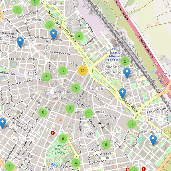 Mapa de aparcamientos-bicicletas en Albacete Thumbnail