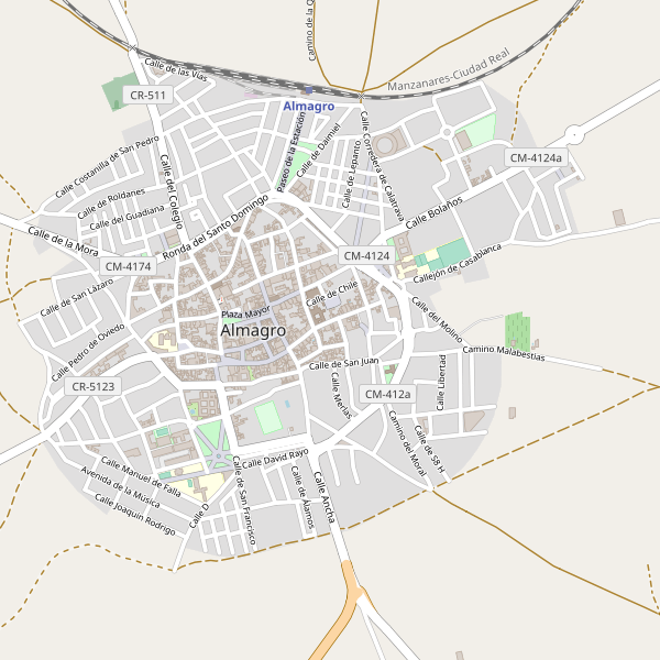 Mapa de aparcamientos-bicicletas en Almagro Thumbnail