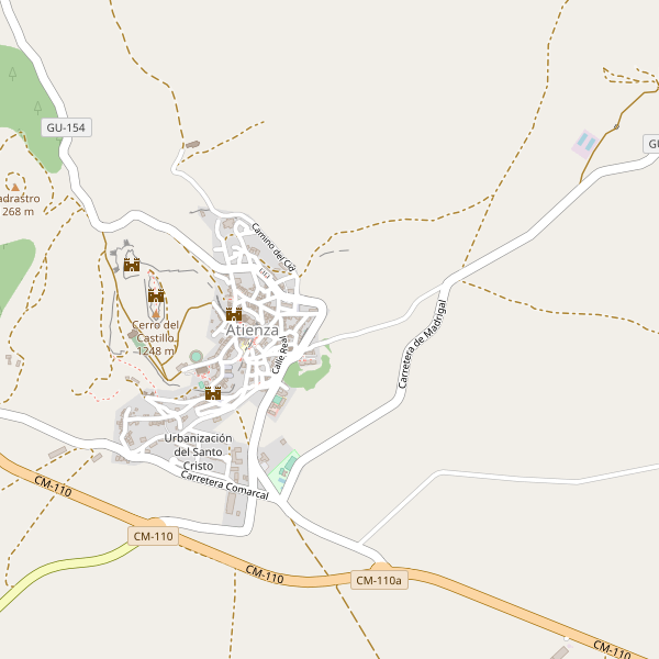 Mapa de aparcamientos-bicicletas en Atienza Thumbnail