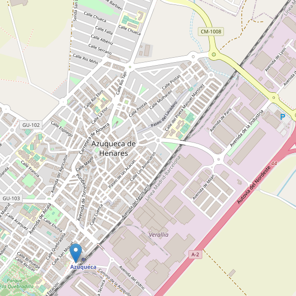 Mapa de aparcamientos-bicicletas en Azuqueca de Henares Thumbnail