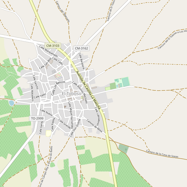 Mapa de aparcamientos-bicicletas en El Toboso Thumbnail