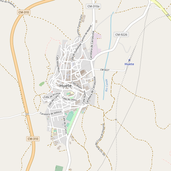 Mapa de aparcamientos-bicicletas en Huete Thumbnail