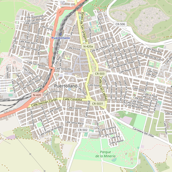 Mapa de aparcamientos-bicicletas en Puertollano Thumbnail