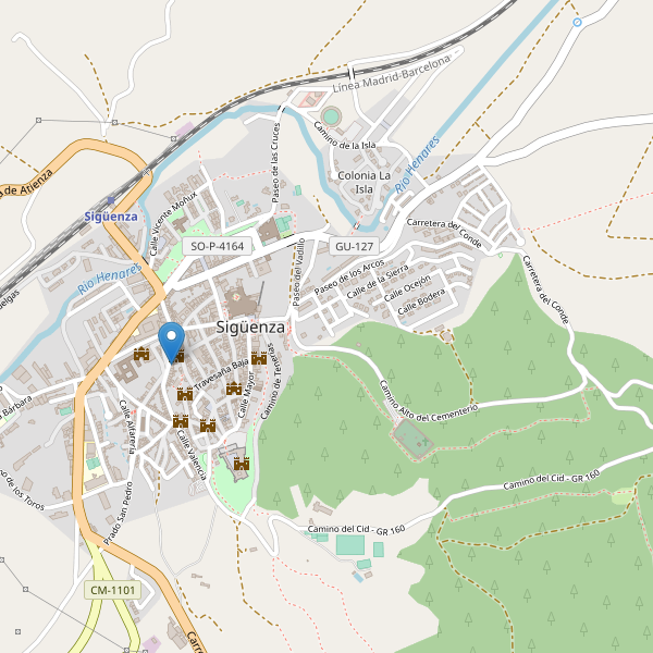 Mapa de aparcamientos-bicicletas en Sigüenza Thumbnail