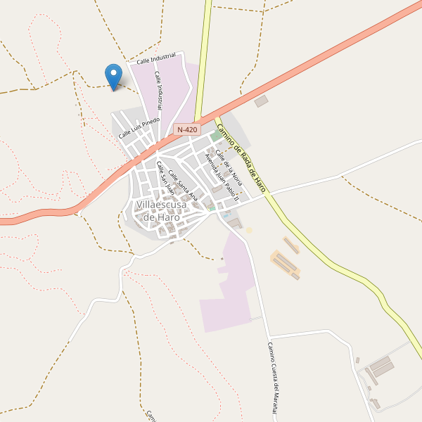 Mapa de aparcamientos-bicicletas en Villaescusa de Haro Thumbnail