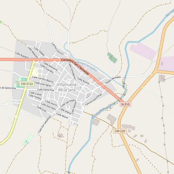 Mapa de aparcamientos-bicicletas en Villanueva de la Jara Thumbnail