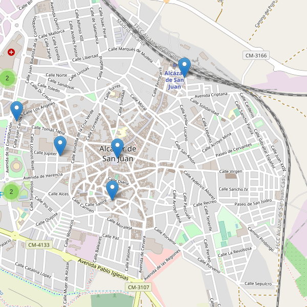 Thumbnail Mapa de aparcamientos en Alcázar de San Juan