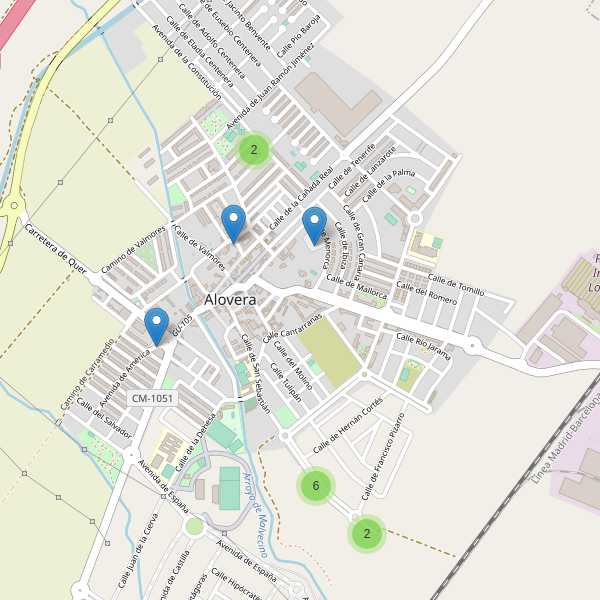 Thumbnail Mapa de aparcamientos en Alovera