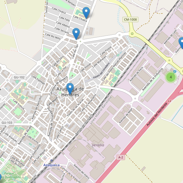 Thumbnail Mapa de aparcamientos en Azuqueca de Henares