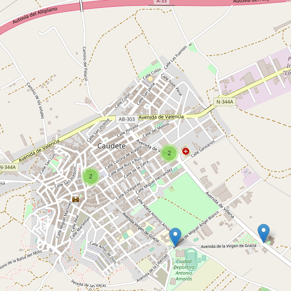 Thumbnail Mapa de aparcamientos en Caudete