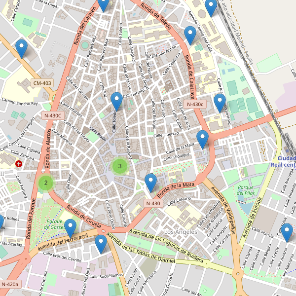 Thumbnail Mapa de aparcamientos en Ciudad Real
