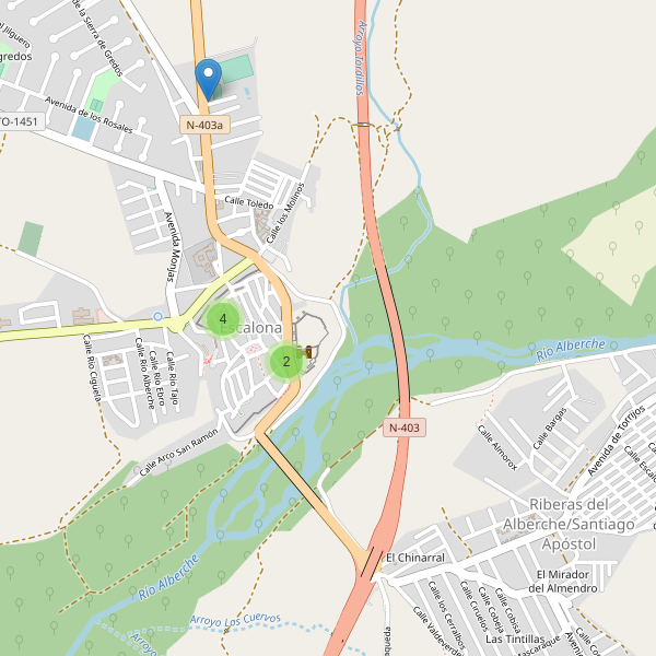 Thumbnail Mapa de aparcamientos en Escalona (TO)