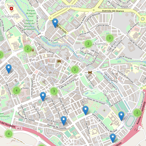 Thumbnail Mapa de aparcamientos en Guadalajara