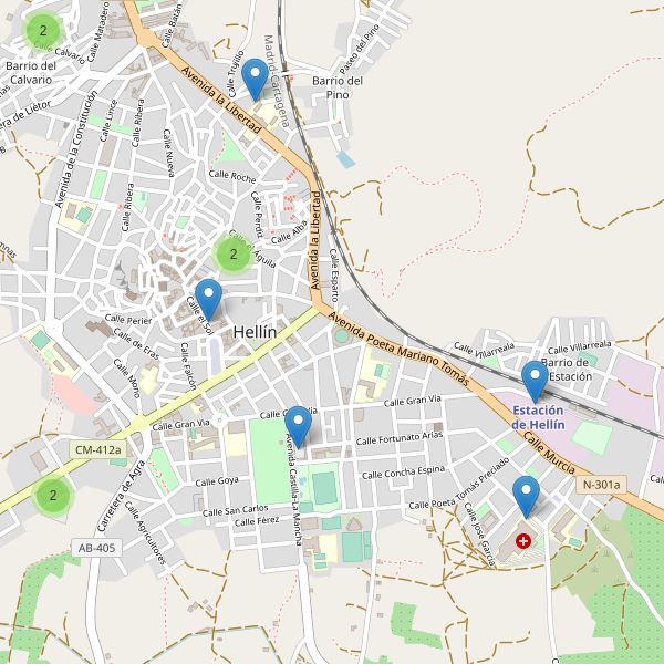 Thumbnail Mapa de aparcamientos en Hellín