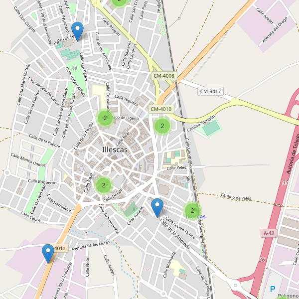 Thumbnail Mapa de aparcamientos en Illescas