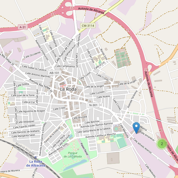 Thumbnail Mapa de aparcamientos en La Roda