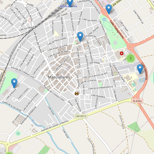 Thumbnail Mapa de aparcamientos en Manzanares