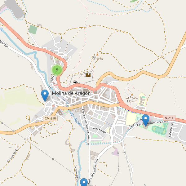Thumbnail Mapa de aparcamientos en Molina de Aragón
