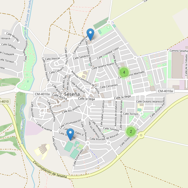 Thumbnail Mapa de aparcamientos en Seseña