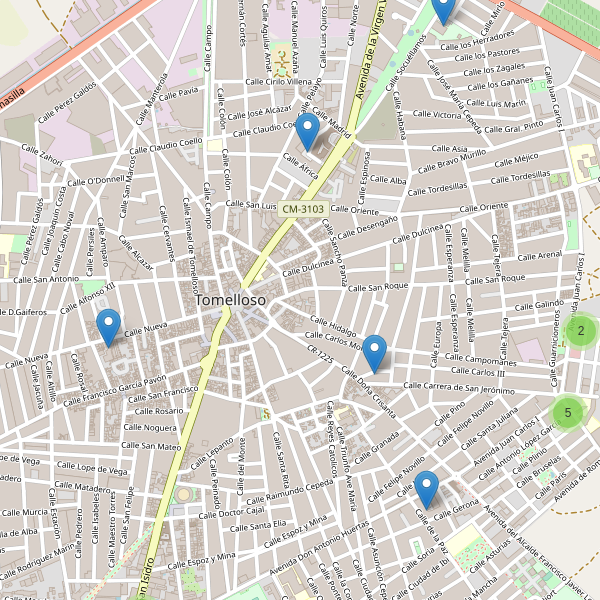 Thumbnail Mapa de aparcamientos en Tomelloso