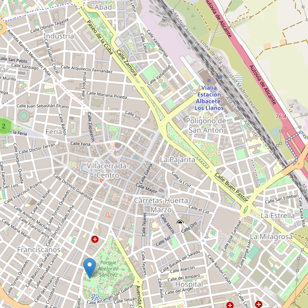 Mapa de aseos en Albacete Thumbnail