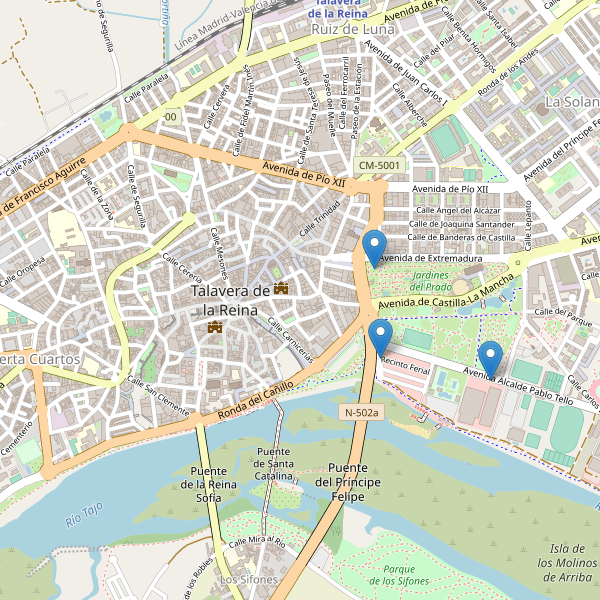 Mapa de aseos en Talavera de la Reina Thumbnail