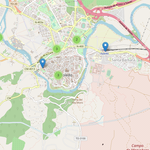 Mapa de aseos en Toledo Thumbnail