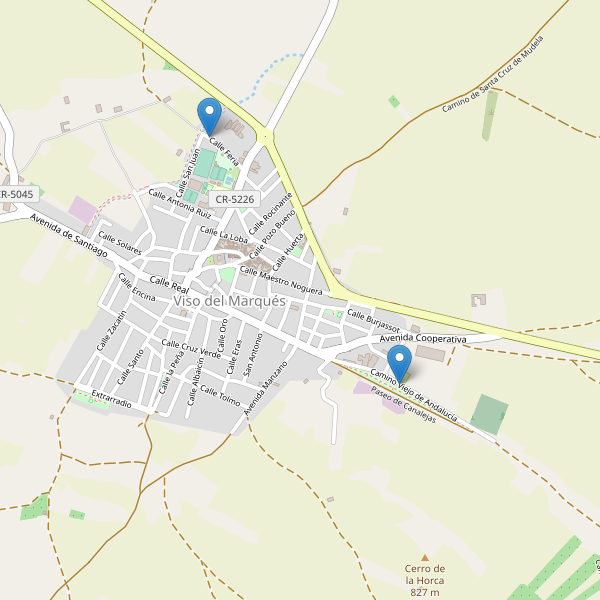 Mapa de aseos en Viso del Marqués Thumbnail