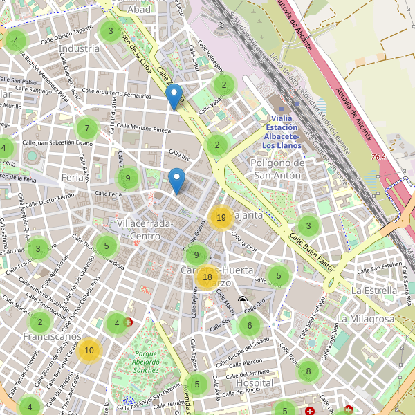 Mapa de bares en Albacete Thumbnail
