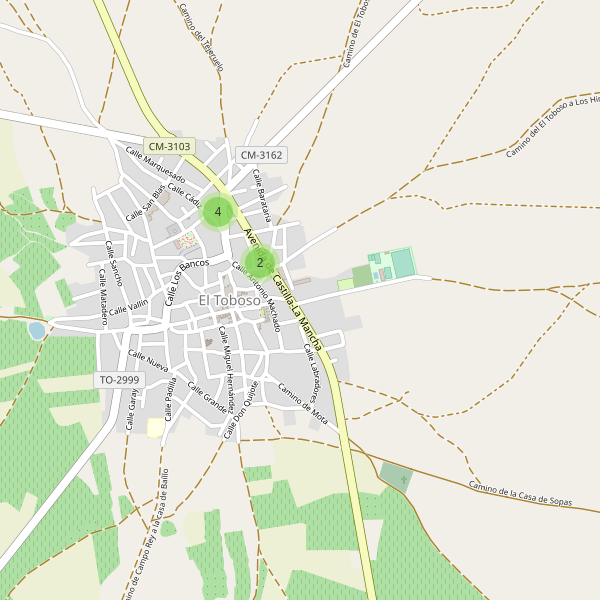 Mapa de bares en El Toboso Thumbnail