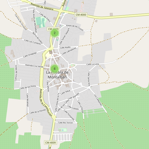 Mapa de bares en La Puebla de Montalbán Thumbnail