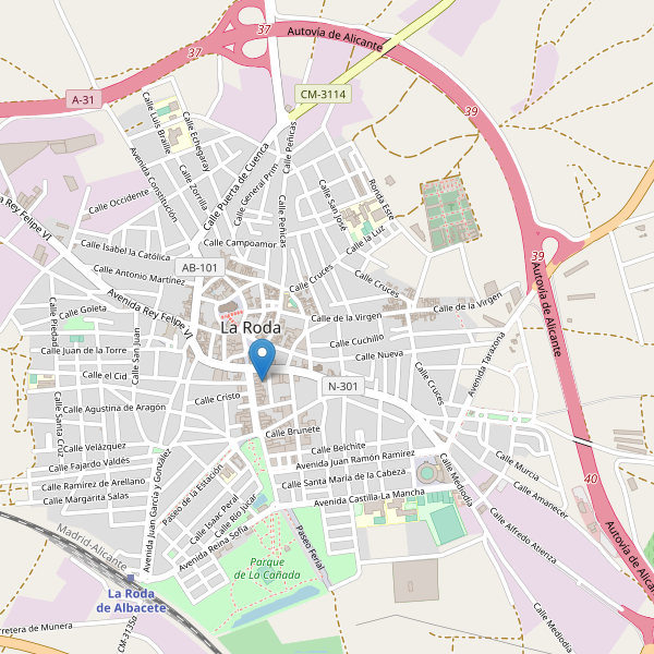 Mapa de bares en La Roda Thumbnail