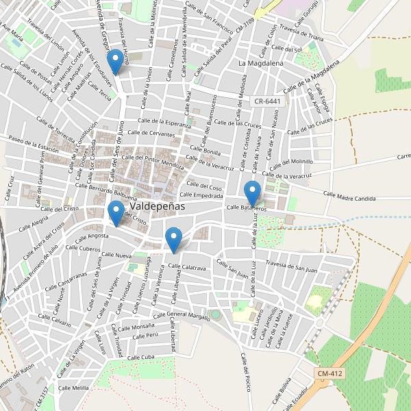 Mapa de bares en Valdepeñas Thumbnail